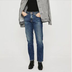 AG Adriano Goldschmied Ex Boyfriend Slouchy Slim Jeans Med Wash Size 33 NWT